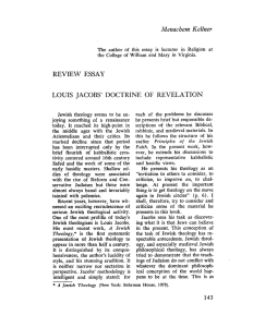 LOUIS JACOBS` DOCTRINE OF REVELATION tainted