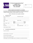 Child SLP Case History