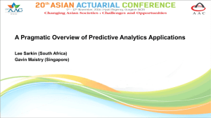 A Pragmatic Overview of Predictive Analytics Applications