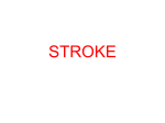 stroke - UCSD Cognitive Science