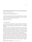 Decomposing Specifications of Concurrent Systems