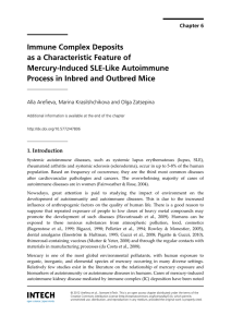 Immune Complex Deposits as a Characteristic Feature of