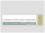 Chapter 21, Lesson 3 – Common Infectious Diseases