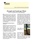 Drought and Landscape Plants