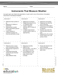 Instruments That Measure Weather