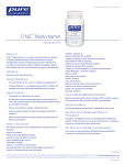 ONE™ Multivitamin - Pure Encapsulations