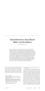 Gem Corundum in Alkali Basalt: Origin and Occurrence