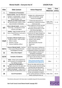 mental health lesson plan