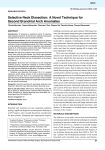 Selective Neck Dissection: A Novel Technique for Second Branchial