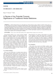 A Review of the Potential Forensic Significance of