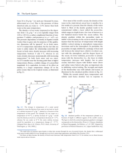 Fig. 2.1 The change in temperature of a water parcel