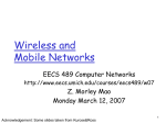 Chapter 6: Wireless and Mobile Networks