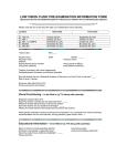 low vision clinic pre-examination information form