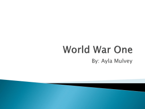 World War One