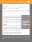 Case Study - SolarWinds Supports High Levels of Patient Care in