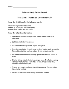 Study Guide Sound Test