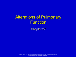 12.1 Chapter 27 Pulmonary Function