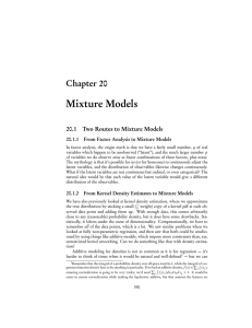 Mixture Models - CMU Statistics