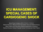 ICU management: special cases of cardiogenic shock.