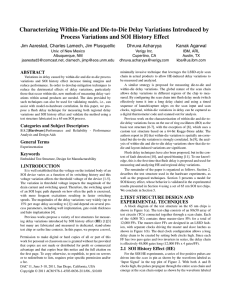 Characterizing Within-Die and Die-to-Die Delay