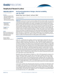 On forced temperature changes, internal variability