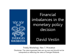 Financial Imbalances in Monetary Policy Decision