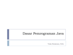 Dasar Pemrograman Java