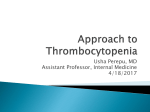 Evaluation of thrombocytopenia