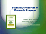 Seven Major Sources of Economic Progress