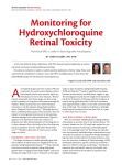 Monitoring for Hydroxychloroquine Retinal Toxicity