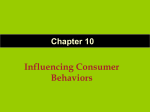 Influencing Consumer Behaviors Chapter 10