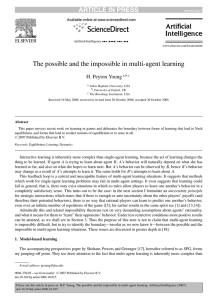 The possible and the impossible in multi-agent learning