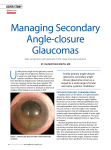 managing Secondary angle-closure Glaucomas