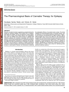 The Pharmacological Basis of Cannabis Therapy for Epilepsy