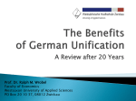 The Benefits of German Unification