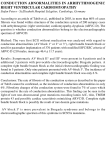 conduction abnormalities in arrhythmogenic right