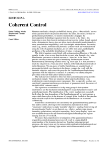Coherent Control