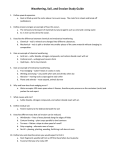 Weathering, Soil, and Erosion Study Guide