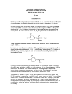 CARBIDOPA AND LEVODOPA EXTENDED-RELEASE