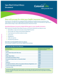 Specified Critical Illness Insurance