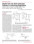 Diode Turn-On Time Induced Failures in Switching Regulators
