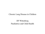 Chronic Lung Disease in Children Patterns of Onset