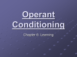 Operant Conditioning