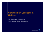 Common Skin Conditions in Adolescents