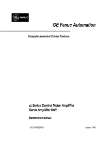 Alpha Series Amplifier (Servo Amplifier Unit