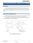 A Simple Pressure Sensor Signal Conditioning Circuit