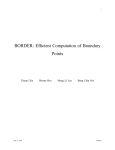 BORDER: Efficient Computation of Boundary Points