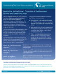 Aspirin Use for the Primary Prevention of Cardiovascular Disease