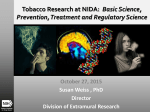 Tobacco Research at NIDA: Basic Science, Prevention