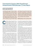 Cytoreductive Surgery With Hyperthermic Intraperitoneal